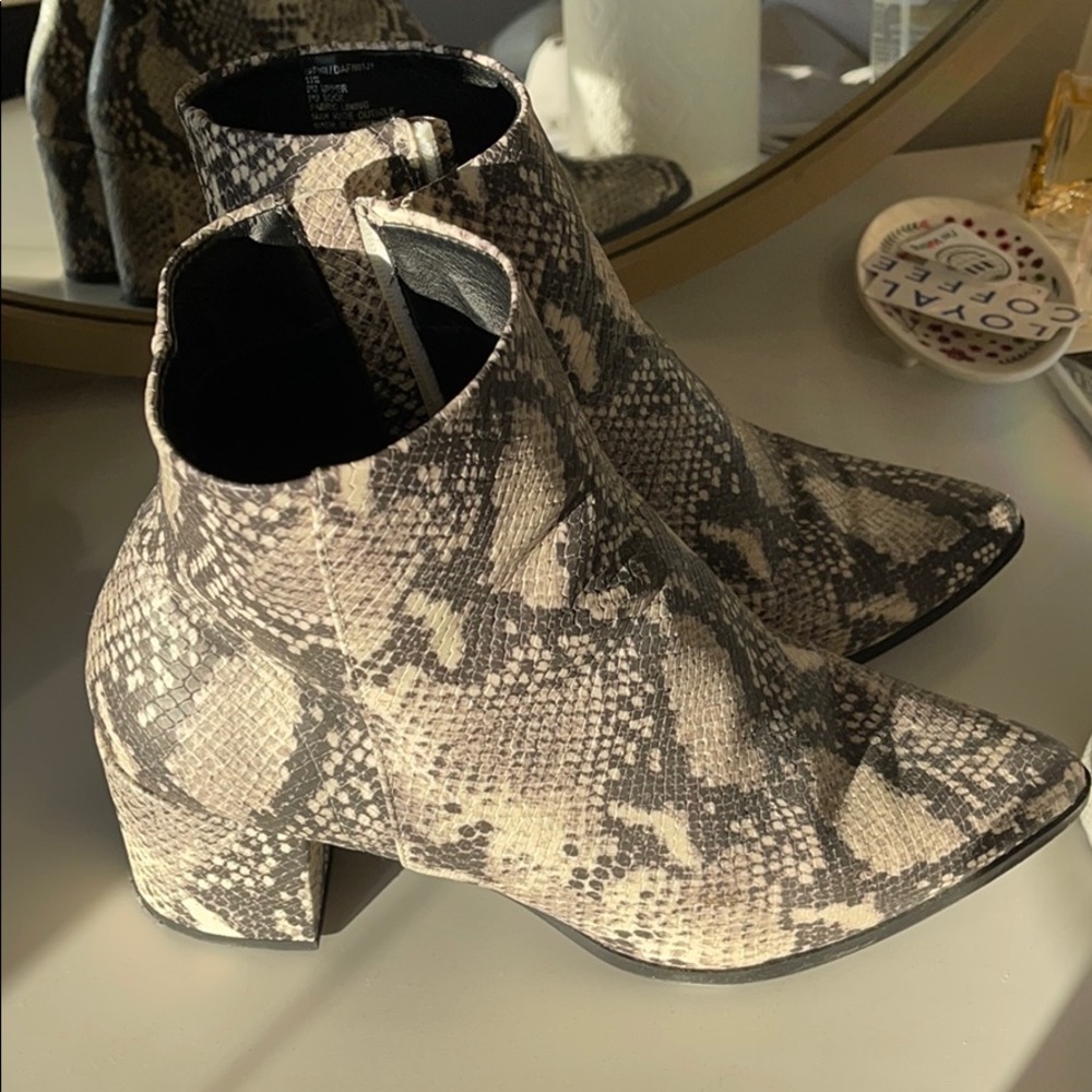 Madden Girl Snakeskin Booties